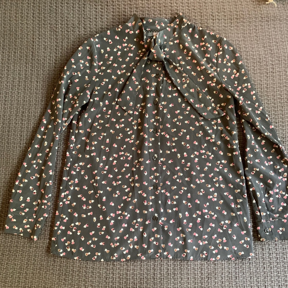 UNIQLO Bow Tie Blouse